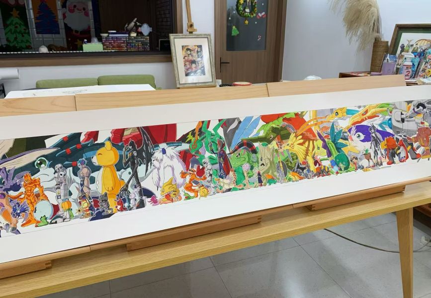 【海外代購】原畫師漫啵 數碼寶貝第一部等比例係列大合集復刻畫 