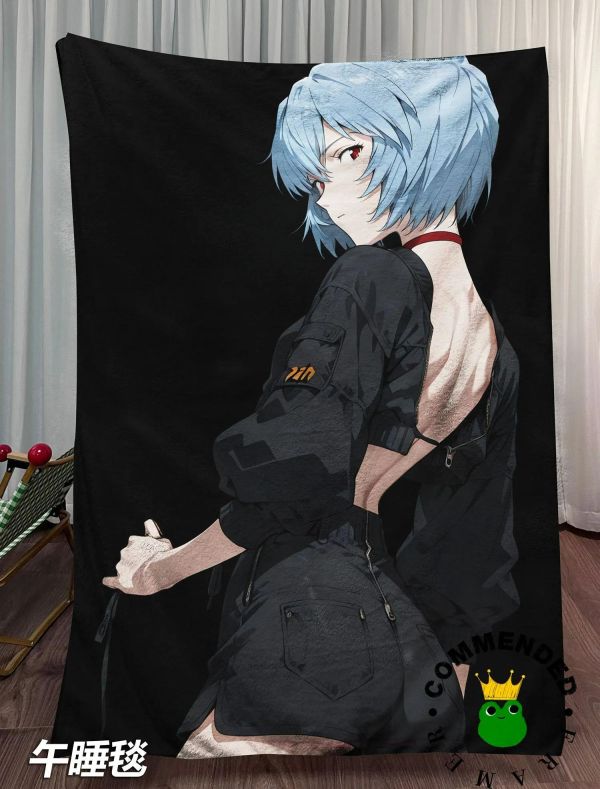 【海外代購】皇呱 《冷影綾波麗》第一適格者冷影裝飾畫 午睡毯  地毯 