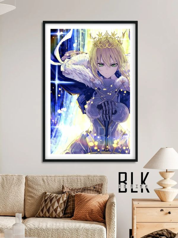 【海外代購】巴洛克 《王冠saber》Fate/stay night阿爾託莉雅裝飾畫 