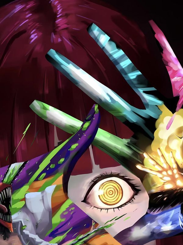 【海外代購】星空 《支配之眼》Chainsaw Man電鋸人Makima電次早川秋鏈鋸人支配惡魔動漫裝飾畫 