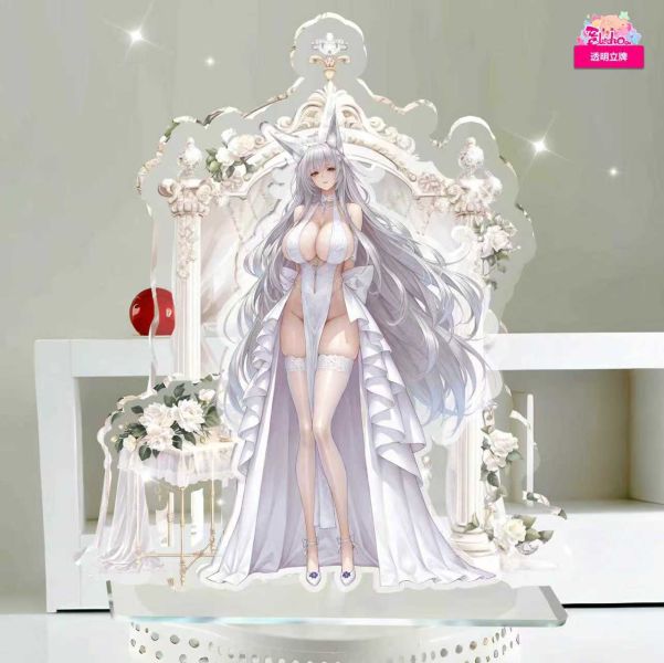 【海外代購】阿喵畫社 立牌第十二彈婚紗碧藍航線關島/酒妹/武藏/信濃 25cm大型三層背景壓克力立牌 