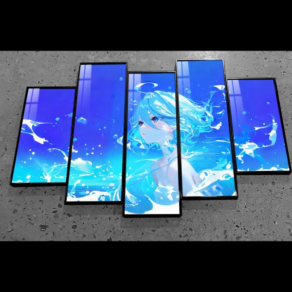 【海外代購】阿喵畫社 深海芙寧娜 超大背景異形套組裝飾畫 