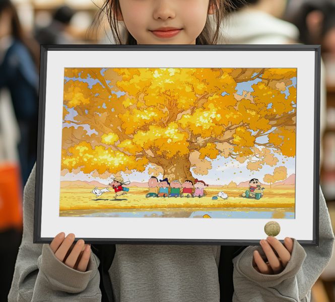 【海外代購】皇呱 《向日葵班的秋日》蠟筆小新向日葵班的秋日小新妮妮風間徹正男阿呆週邊裝飾畫 午睡毯 地毯 