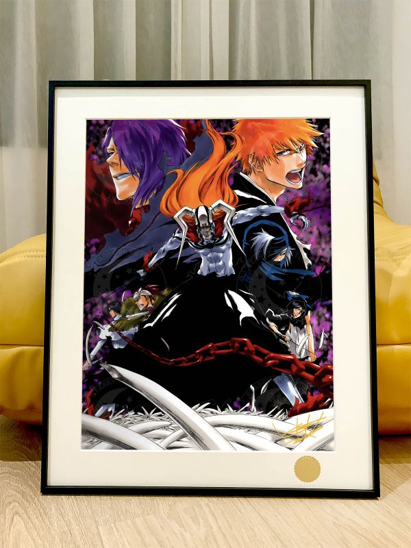 【海外代購】星空 《bleach》死神一護虛露琪亞千年血戰篇二次元裝飾畫 