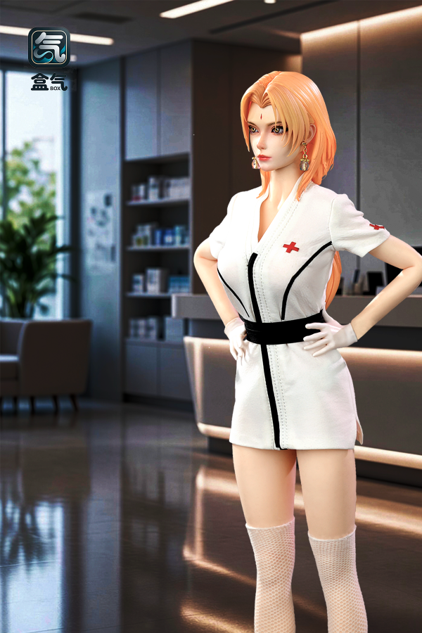 【預定】盒氣 BoxQi 1/6 綱小姐 護士奶奶 鉑金矽膠可動兵人 HQ04 