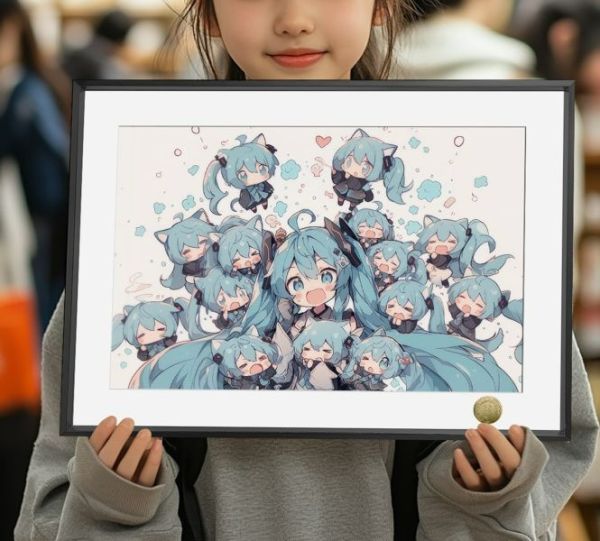 【海外代購】皇呱 《Q萌初音未來》初音Miku裝飾畫 午睡毯 地毯 