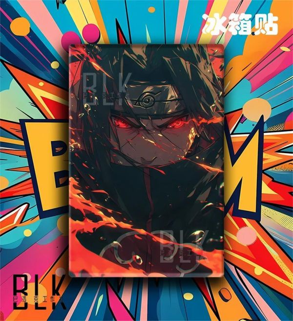 【海外代購】巴洛克 《火遁鼬》Itachi火影忍者裝飾畫冰箱貼 