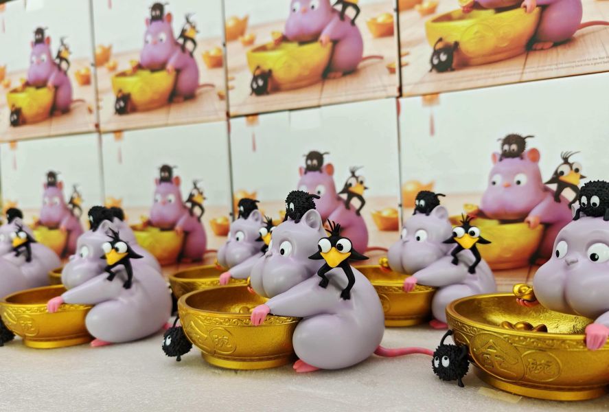 【海外代購】物語 來財 手持金飯碗 來財系列 第三彈 金飯碗坊寶寶 