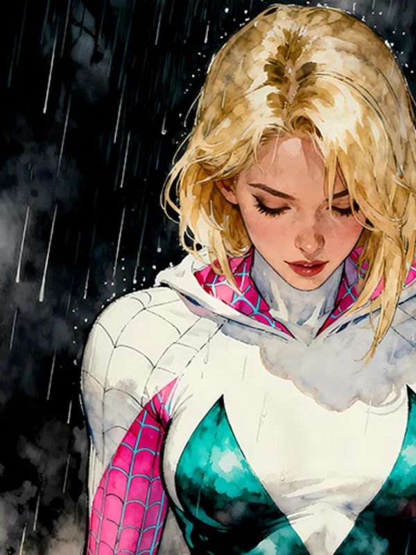 【海外代購】巴洛克 《雨夜格溫》漫威復仇者聯盟裝飾畫冰箱貼 