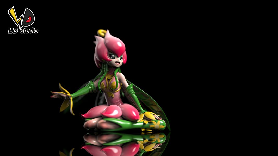 【預定】老丁 LD 數碼寶貝顏值女團系列 第三彈 荷葉實色花仙獸 