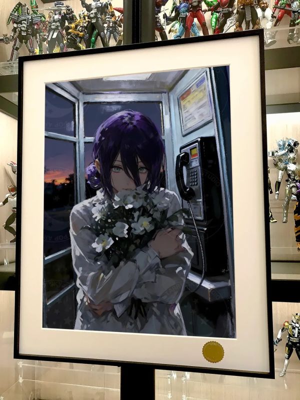 【海外代購】星空 《電話亭蕾塞》Chainsaw Man電鋸人Reze裝飾畫 