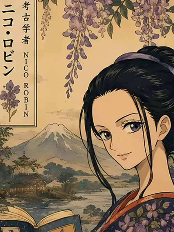 【海外代購】巴洛克 《和服羅賓》海賊王裝飾畫冰箱貼 