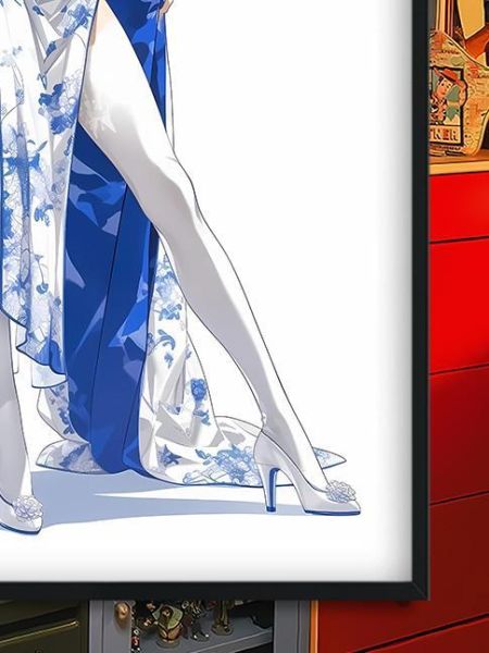 【海外代購】巴洛克 《旗袍saber》阿爾托莉雅·潘德拉貢亞瑟王裝飾畫冰箱貼 