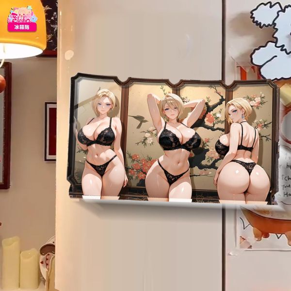 【海外代購】阿喵畫社 動漫冰箱貼第七十四彈屏風系列 高透壓克力磁吸冰箱貼 