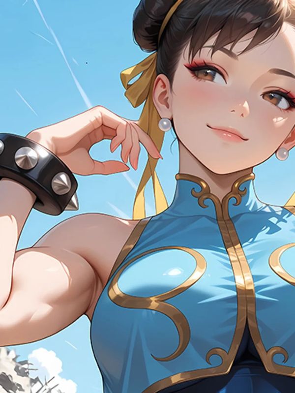 【海外代購】巴洛克《 瑜伽春麗》街頭霸王Chun-Li裝飾畫冰箱貼 