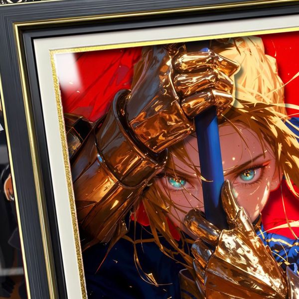 【海外代購】阿喵畫社 saber吾王 疊層3D立體畫 