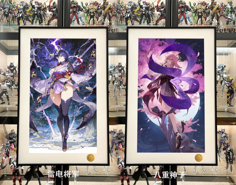 【海外代購】星空《月之八重神子》原神狐狸小姐裝飾畫 