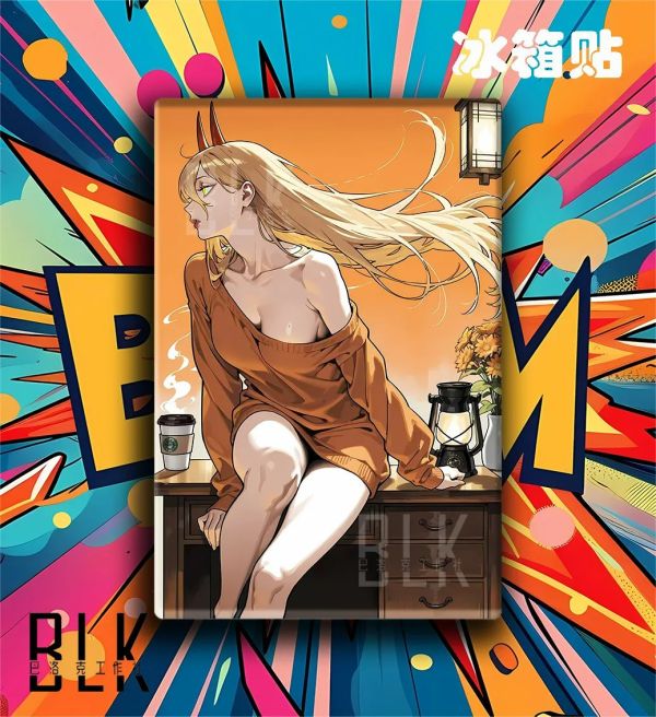 【海外代購】巴洛克《咖啡帕瓦》鏈鋸人蕾塞篇power裝飾畫 