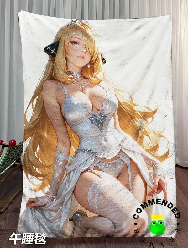 【海外代購】皇呱 《冰山美人竹蘭》寶可夢神奧地區的冠軍裝飾畫 午睡毯 地毯 