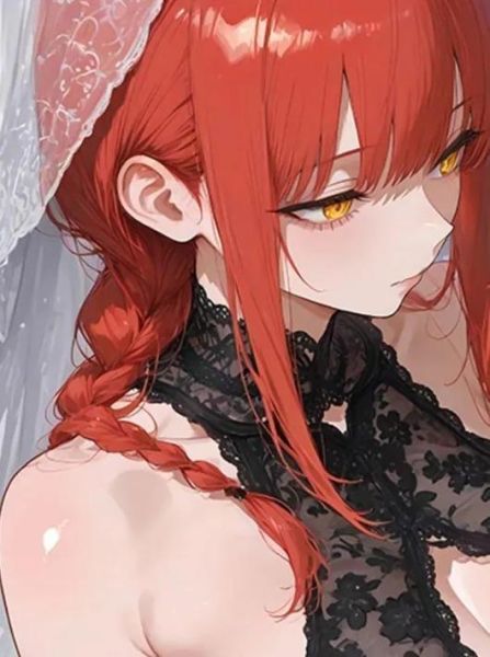 【海外代購】巴洛克 《黑紗瑪奇瑪》裝飾畫 鏈鋸人 