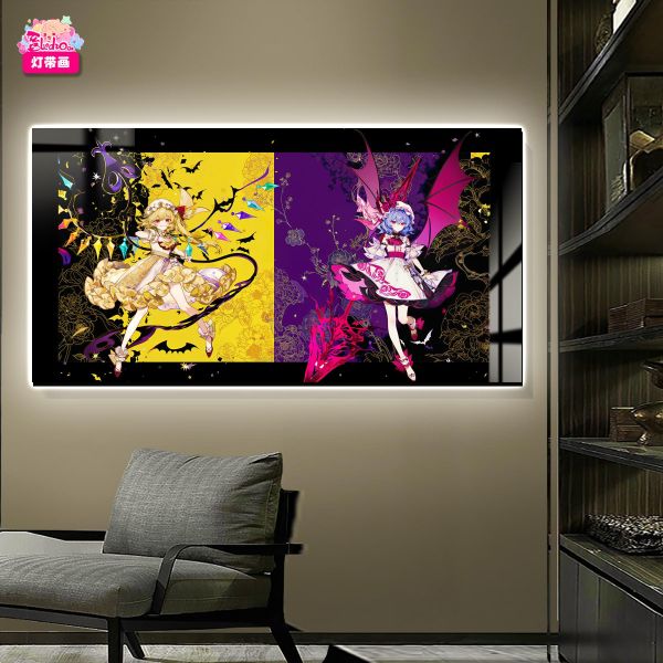 【海外代購】阿喵畫社 芙蘭朵露・斯卡蕾特 主題裝飾氛圍感發光燈帶裝飾畫 午睡毛毯 滑鼠墊 床頭地墊 冰箱貼 