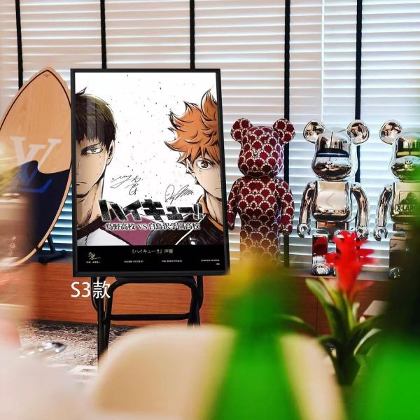 【海外代購】千鳥社 排球少年全四季聲優簽名日向翔陽影山飛雄及川徹裝飾畫 