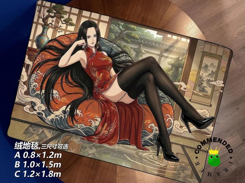 【海外代購】皇呱 《浮世繪女帝》海賊王波雅·漢庫克裝飾畫 午睡毯 地毯 