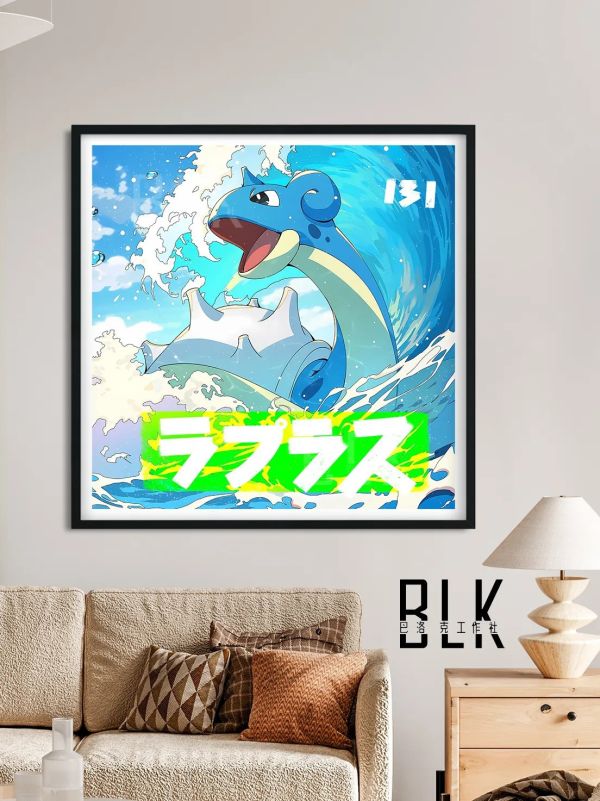 【海外代購】巴洛克《拉普拉斯》乘龍寵物小精靈裝飾畫冰箱貼 