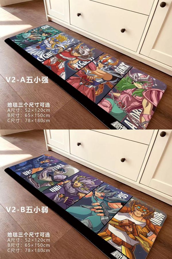 【海外代購】千鳥社《青銅五小強 第二彈》聖鬥士星矢青銅五小強一輝紫龍地毯裝飾畫 