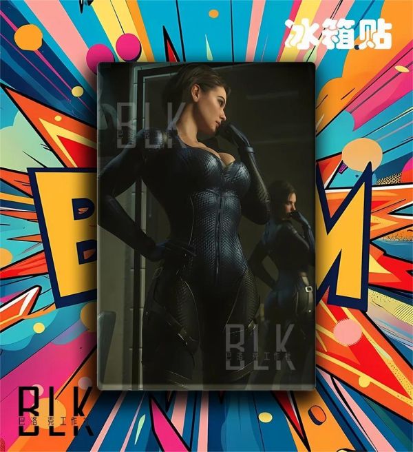 【海外代購】巴洛克 《吉爾》Jill瓦倫蒂安生化危機裝飾畫冰箱貼 