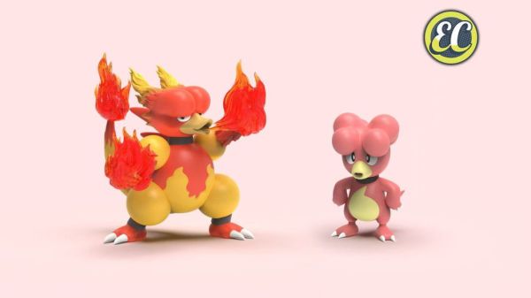 【預定】EC 寶可夢圖鑑1/20 電擊怪&電擊獸/鴨嘴寶寶&鴨嘴火獸 