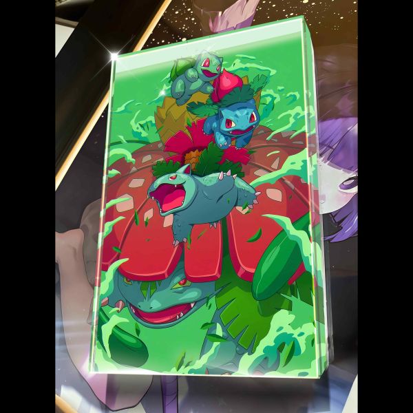 【海外代購】阿喵畫社 第十七彈進化組系列動漫卡磚 標準尺寸壓克力收藏透明磚 