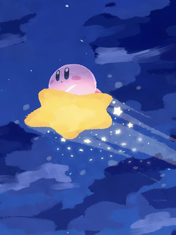 【海外代購】星空 《流星卡比》Kirby卡比之星Switch動畫潮流藝術版畫裝飾畫 