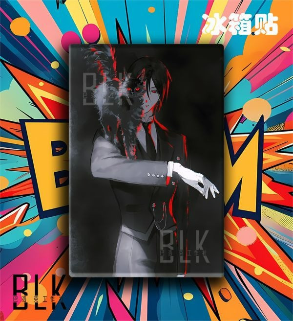 【海外代購】巴洛克 塞巴斯蒂安黑執事夏爾裝飾畫/冰箱貼 