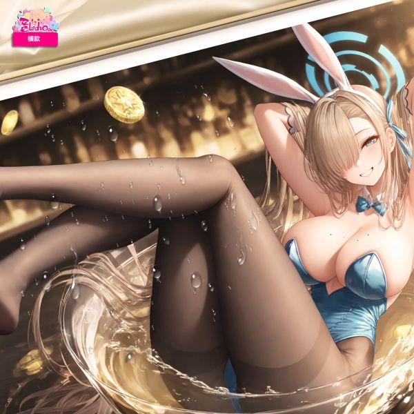 【海外代購】阿喵畫社 酒杯女郎 一之瀨明日奈 8k超大超清裝飾畫 滑鼠墊  床頭地墊 