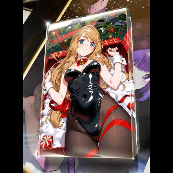 【海外代購】阿喵畫社 第五十彈動漫卡磚聖誕禮物兔女郎寶可夢 加厚紀念收藏磚 