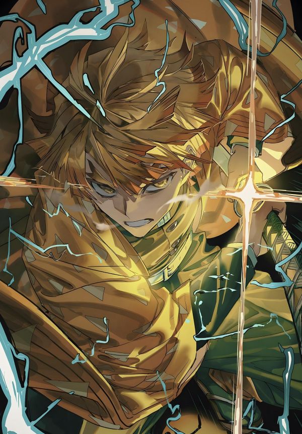 【海外代購】H2 《我妻善逸》鬼滅之刃鬼殺隊九柱炭治郎你豆子動漫裝飾畫 