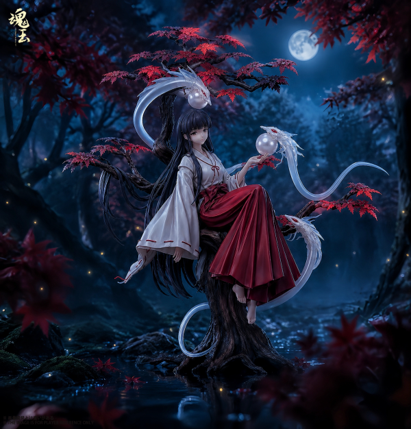 【預定】魂玉 日本漫畫家高橋留美子經典作品《犬夜叉》中的人氣角色 棲於靈樹的巫女·桔梗 桔梗 3.0 1/7 比例塗裝完成品 