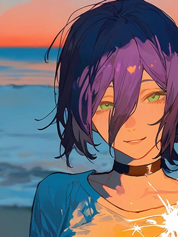 【海外代購】巴洛克《煙花蕾塞》鏈鋸人蕾塞篇裝飾畫冰箱貼 