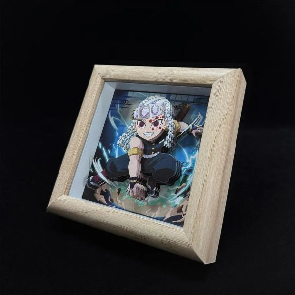 【海外代購】凹凸 PANDA 鬼滅之刃無限城篇音柱F款宇髓天元紙藝立體裝飾掛畫擺臺 