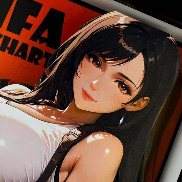 【R18-海外代購】黑白畫映 B&W Tifa Lockhart 立體裝飾畫 KKRD-032/KKRDSlim-032 