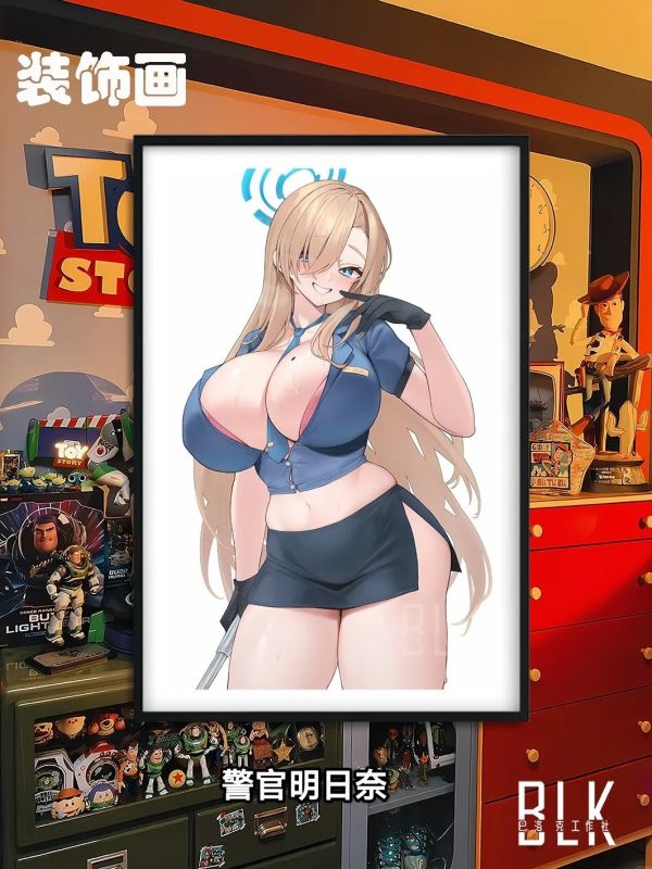 【海外代購】巴洛克 《警官明日奈》一之瀨明日奈邦妮蔚藍檔案裝飾畫/冰箱貼 