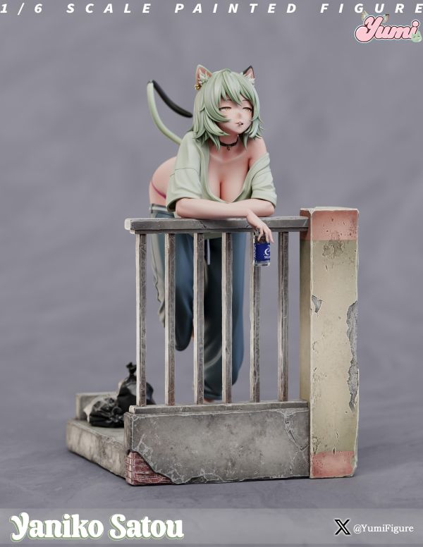 【R18女雕-預定】Yumi figure 尼古丁喵喵-佐藤雅妮子 