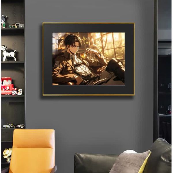 【海外代購】阿喵畫社 利威爾 阿克曼 進擊的巨人 兵長 裝飾畫 