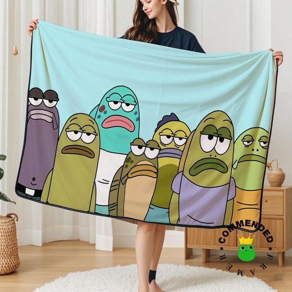 【海外代購】皇呱 《比奇堡居民》海綿寶寶比奇堡居民周邊裝飾畫 午睡毯 地毯 