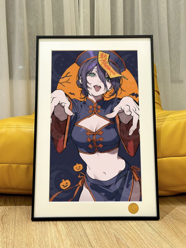 【海外代購】星空 《殭屍蕾塞》電鋸人reze鏈鋸人蕾塞篇Chainsaw Man電次瑪奇瑪帕瓦動畫裝飾畫 