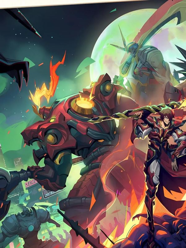 【海外代購】星空《鎮魂街》曹焱兵夏鈴烈火將軍許褚典韋于禁裝飾畫 