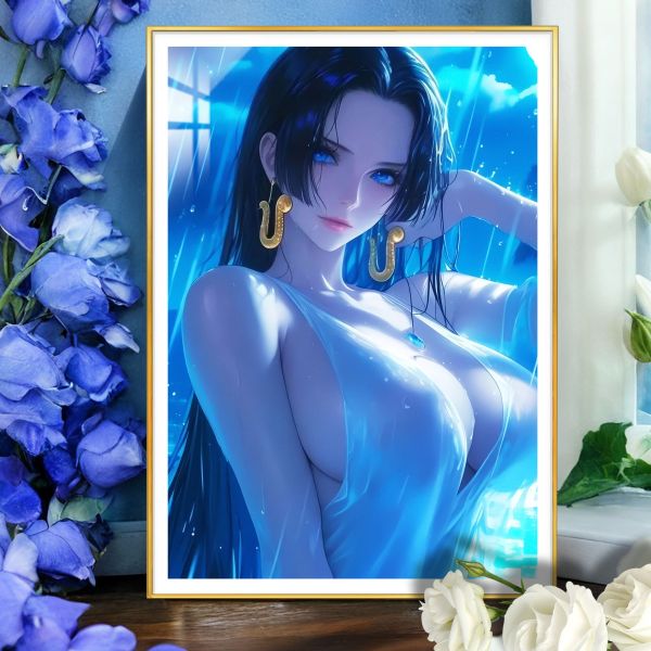 【海外代購】阿喵畫社 細雨綿綿 女帝 海賊王8k超清裝飾畫 