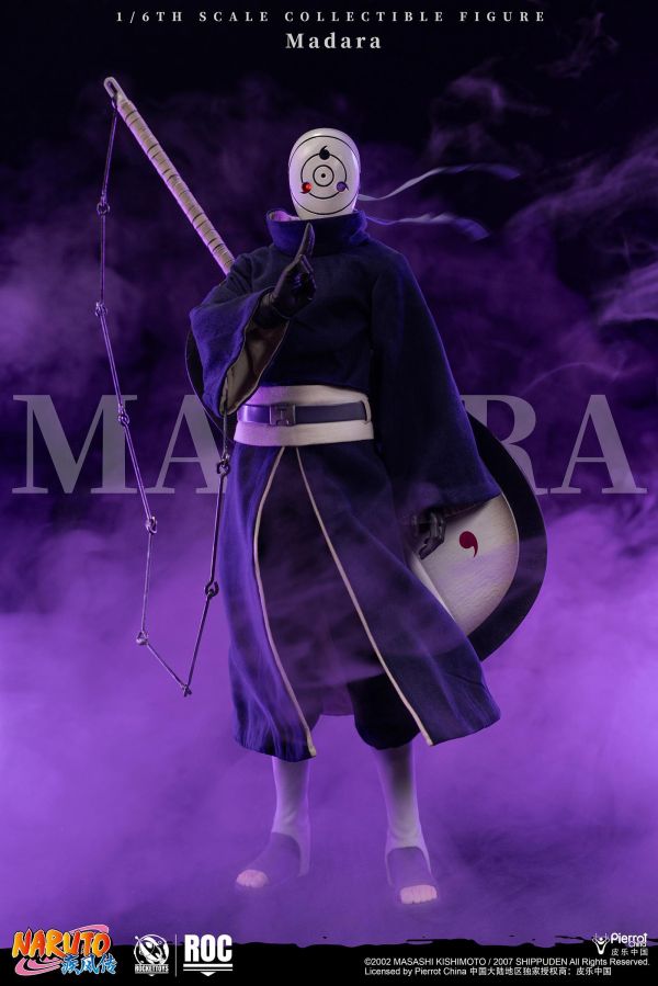 【預定】Rocket Toys 《火影忍者 疾風傳》 Madara宇智波斑【白面具】 1/6可動人偶 