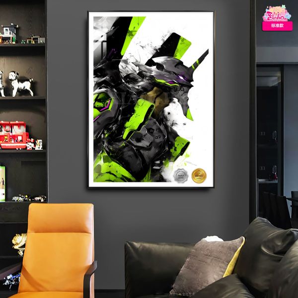 【海外代購】阿喵畫社 墨染 初號機 福音戰士8k超清裝飾畫 